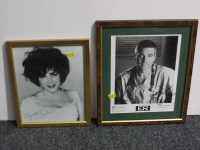 Lot 399 - Two albums of signed portrait photographs by...