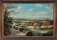 Lot 201 - Max Hofler (1892-1963) A PANORAMIC VIEW FROM...