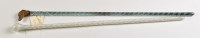 Lot 336 - Spiral glass walking stick, with gilt metal...