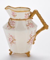 Lot 377 - Belleek 'Japanese' jug, simulated branch...