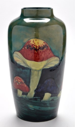 Lot 389 - Moorcroft ovoid 'Claremont' vase, with three...