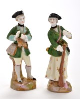 Lot 421 - Pair of German scent bottles, modelled as a...