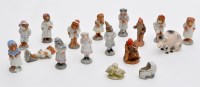 Lot 429 - Eight German miniature monkey figures, four...