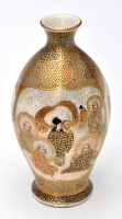 Lot 491 - Small Japanese Satsuma vase, attributed to...