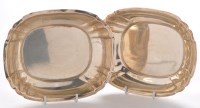 Lot 522 - A pair of George V bread dishes, by Atkin...