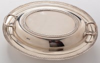 Lot 526 - A George V entree dish and two-handled cover,...