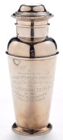 Lot 527 - A George V cocktail shaker, by Zachariah...