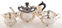 Lot 543 - A George V three-piece tea service, by...