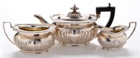 Lot 568 - A Victorian bachelor's three-piece tea service,...