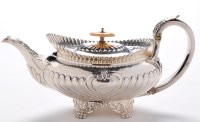 Lot 579 - A George III teapot, by Joseph Angell I,...