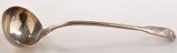 Lot 600 - A George IV soup ladle, by Morris & Michael...