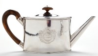 Lot 608 - A George III teapot, by Daniel Smith & Robert...