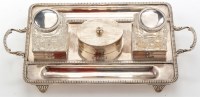 Lot 626 - A late Victorian two-handled table inkstand,...