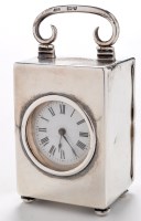 Lot 627 - A late Victorian silver cased carriage time...