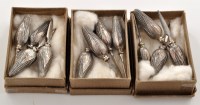 Lot 640 - A set of twelve sterling silver...