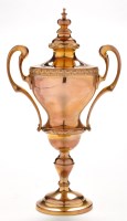 Lot 659 - An Edwardian 9ct. gold presentation cup, by...