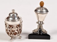 Lot 661A - A 19th Century pierced white metal pepperette,...