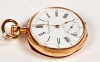 Lot 670 - International Watch Co: a 14K cased...