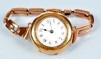 Lot 671 - A 15ct yellow gold cased ladies cocktail watch,...