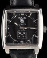 Lot 692 - Tag Heuer Monaco: a gentleman's wristwatch,...