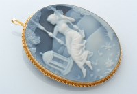 Lot 751 - A 20th Century pat sur pat style cameo...