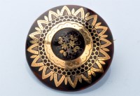 Lot 765 - A Victorian piquet work tortoiseshell roundel...