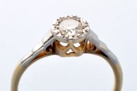 Lot 794 - A single stone diamond ring, the brilliant cut...