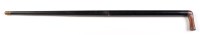 Lot 879 - A straight muzzle load air cane, detachable...