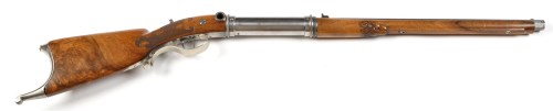 Lot 906 - An unnamed Gallery gun, with crank wind action,...