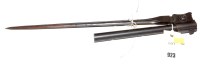 Lot 923 - A 13in. three-sided tapering steel bayonet...