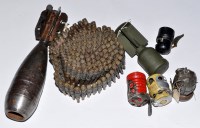 Lot 947 - A 10lb mortar, missing fuse and explosive,...
