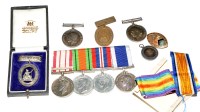 Lot 951 - A group of Second World War medals, to include:...