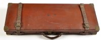 Lot 956 - An early 20th Century leather-on-wood double...