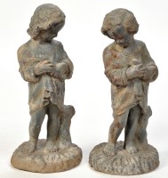 Lot 1039 - A pair of 19th Century cast lead figures of...