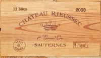 Lot 1063 - A case of twelve bottles of Chateau Rieussec...