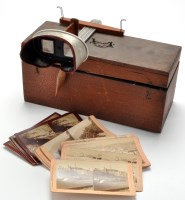 Lot 1075 - A ''Perfecscope'' stereoscope slide viewer;...