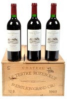 Lot 1080 - A case of 12 bottles of Chateau le Tertre...