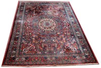 Lot 1112 - A Birjand carpet, the central circular foliate...