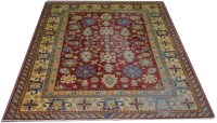 Lot 1126 - An Zegla style carpet, with flowerhead motifs...