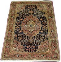 Lot 1129 - A Jozan rug, decorated with floral oval...