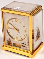 Lot 1151 - Jaeger LeCoultre: a Marina 'Atmos' clock, the...