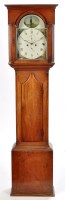 Lot 1159 - William Tickle: a Georgian mahogany longcase...