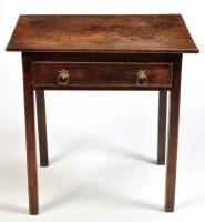 Lot 1198 - A George III draftsman's oak table, the...