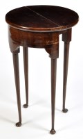 Lot 1202 - A small Georgian style mahogany turnover top...