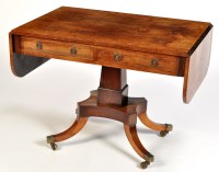 Lot 1214 - A Regency rosewood sofa table, the rectangular...