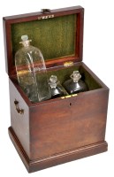 Lot 1273 - A George III mahogany decanter box, of...