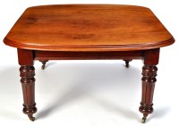 Lot 1277 - A Victorian mahogany extending oval dining...