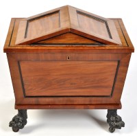 Lot 1285 - An early 19th Century mahogany sarcophagus...