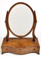 Lot 1297 - A 19th Century mahogany toilet mirror, the...