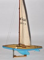 Lot 1298 - An early 20th Century pond yacht, the light...